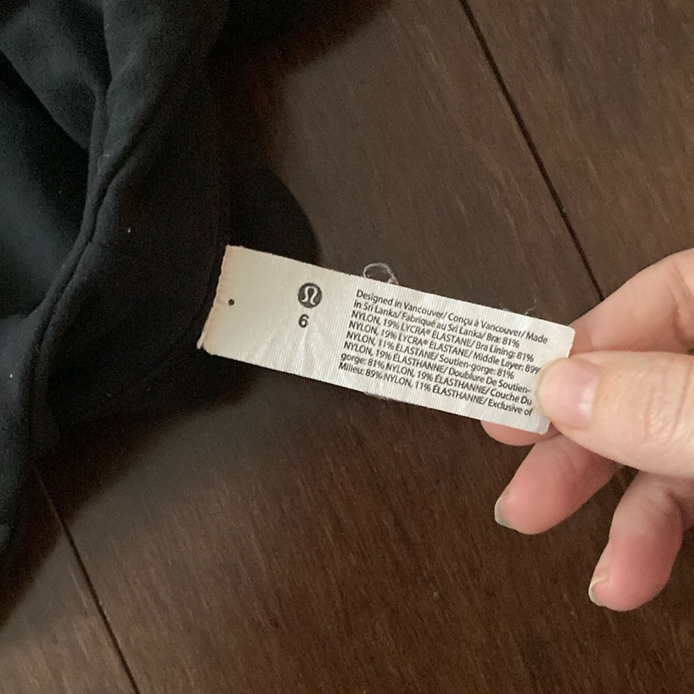 Lululemon Athletica Black Supportive Sports Bra - Picture 3 of 3